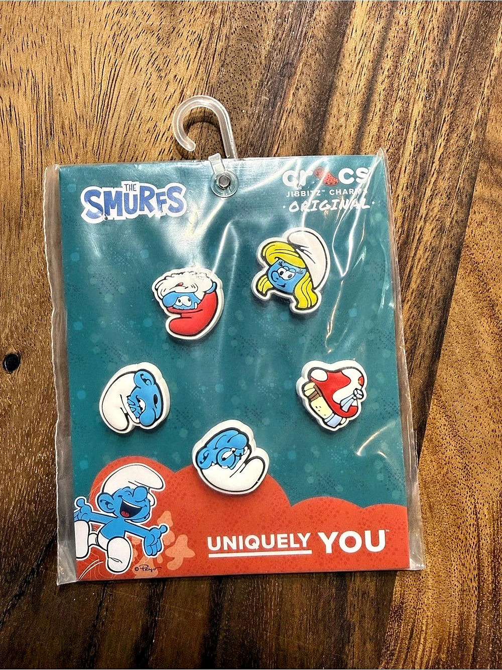 The Smurfs crock charms Set Blue & Red NWT